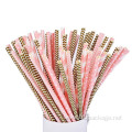 Biodegradable printed paper straw customized drinking straw